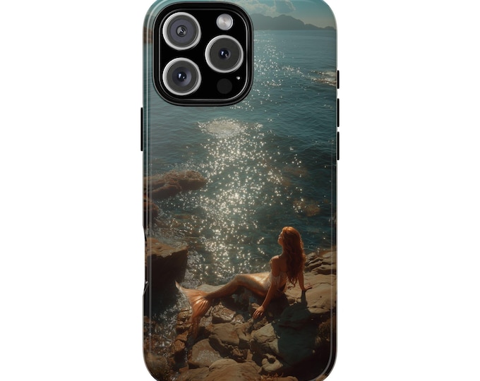 Sun Kissed Mermaid Coastal Rocks Phone Case: iPhone, Galaxy, Pixel - Lifetime Warranty