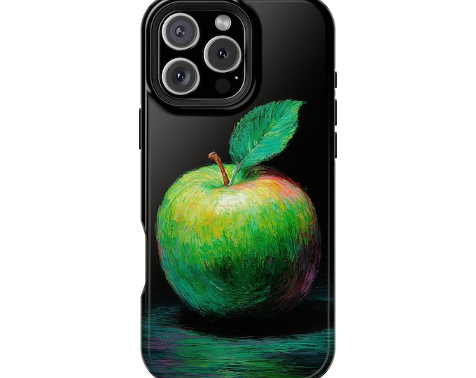 Apple Green Delight Artwork Phone Case: iPhone, Galaxy, Pixel - Lifetime Warranty