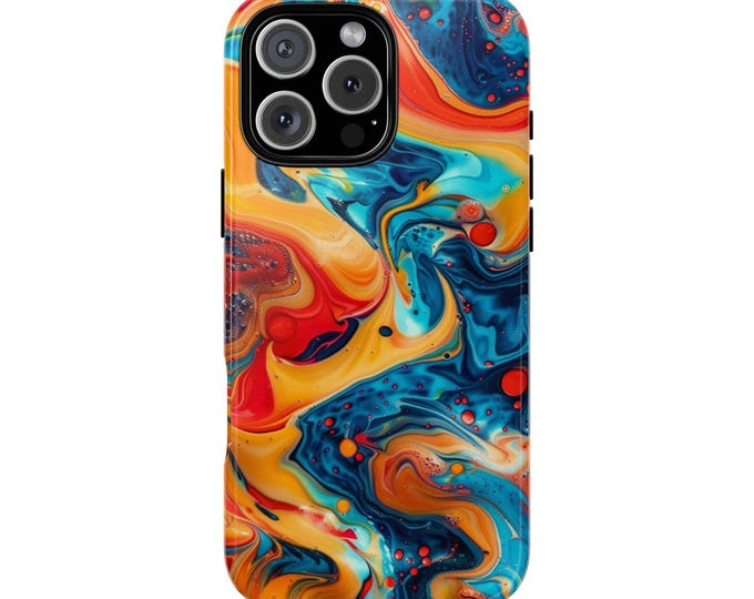 Tropic Sunset Hydro Dipped Abstract Art Phone Case: iPhone, Samsung Galaxy, Pixel