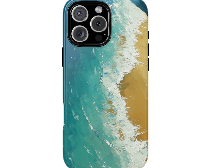 Aerial View Turquoise Ocean Beach Coastal Phone Case: iPhone, Galaxy, Pixel - Lifetime Warranty