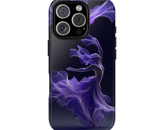 Cosmic Dancer Purple Motion Phone Case: iPhone, Galaxy, Pixel - Lifetime Warranty