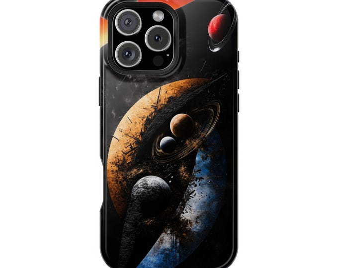 Shattered Orbit Abstract Planets Outer Space Phone Case: iPhone, Galaxy, Pixel - Lifetime Warranty