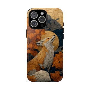 Autumn Fox Spirit Maple Tree Leaf Phone Case: Tough Cover for iPhone (MagSafe Compatible), Samsung Galaxy, Pixel