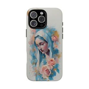 Watercolor Virgin Mary Lady of Guadalupe - Phone Case for iPhone 16 16e 15 14 13 Pro Max | Galaxy S25 S24 S23 | Pixel 9 9a | Wireless Cover