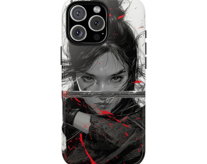 Ninja Samurai Woman Japanese Anime Onna-Musha Phone Case: iPhone, Galaxy, Pixel - Lifetime Warranty