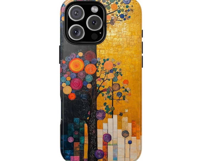 Klimt Circle Floral Tree Abstract Art Phone Case for iPhone | Samsung Galaxy | Google Pixel
