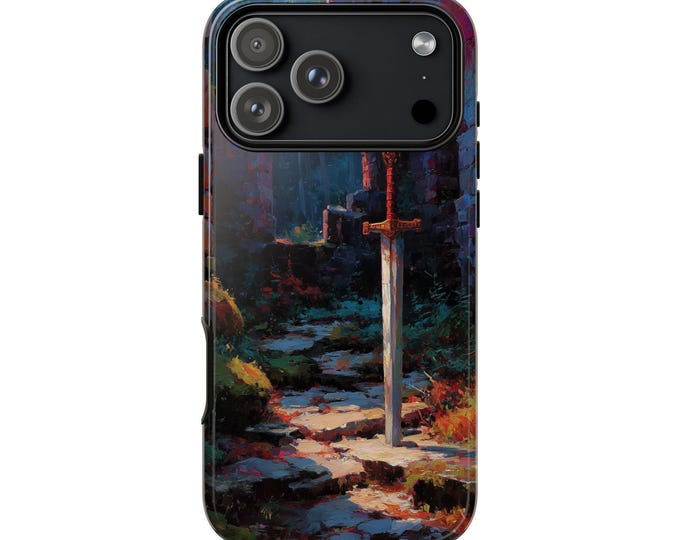 Medieval Sword Last Remnants Phone Case: iPhone, Galaxy, Pixel - Lifetime Warranty