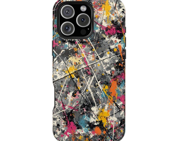 Urban Color Abstract Splatter Paint Phone Case: iPhone, Galaxy, Pixel - Lifetime Warranty