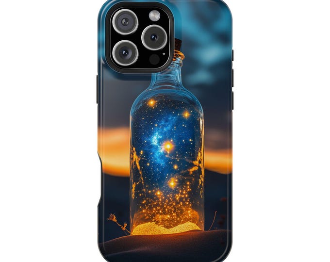 Starry Sky Space in Bottle Refraction Phone Case: iPhone, Galaxy, Pixel - Lifetime Warranty