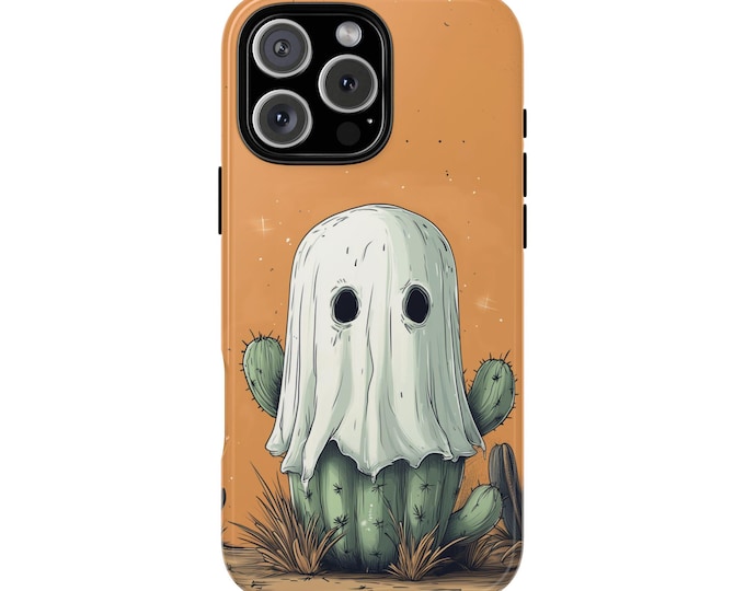 Cactus Ghost Plant Halloween Phone Case: iPhone, Galaxy, Pixel - Lifetime Warranty