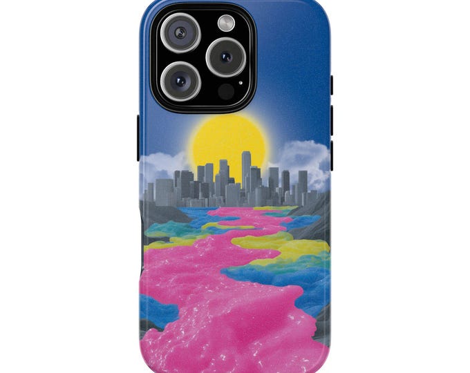 Cityscape Abstract Surreal Horizon Art Phone Case: iPhone, Galaxy, Pixel - Lifetime Warranty