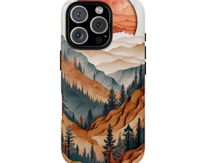 Pine Woods Forest Tree Mountains Phone Case: iPhone, Galaxy, Pixel - Lifetime Warranty