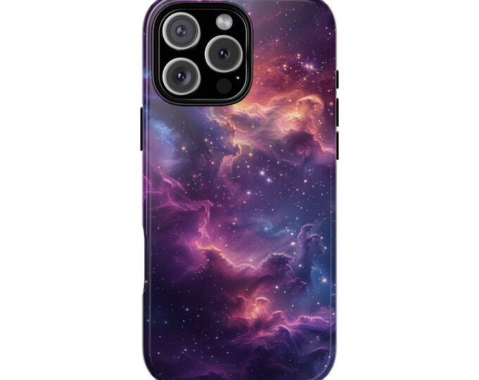 Nebula Purple Galaxy Cosmos Phone Case: iPhone, Galaxy, Pixel - Magsafe Compatible