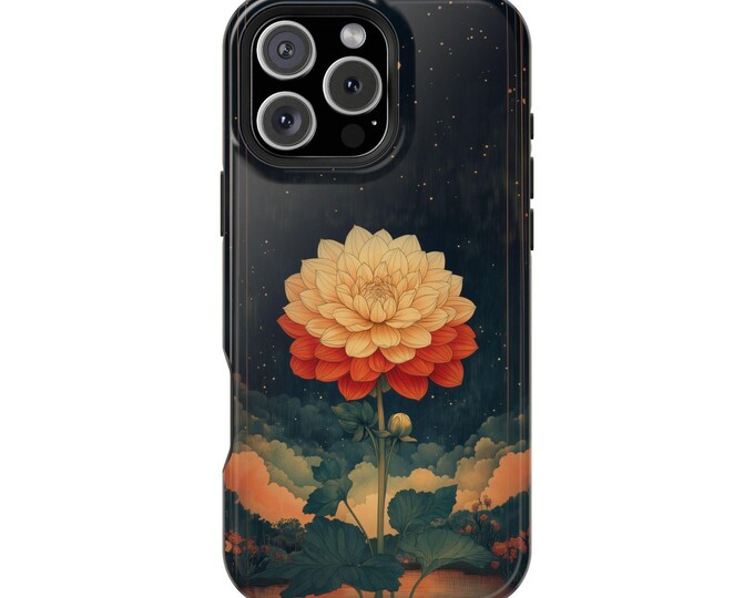 Dahlia Imperialis Ukiyo Flower Red Phone Case for iPhone | Samsung Galaxy | Google Pixel