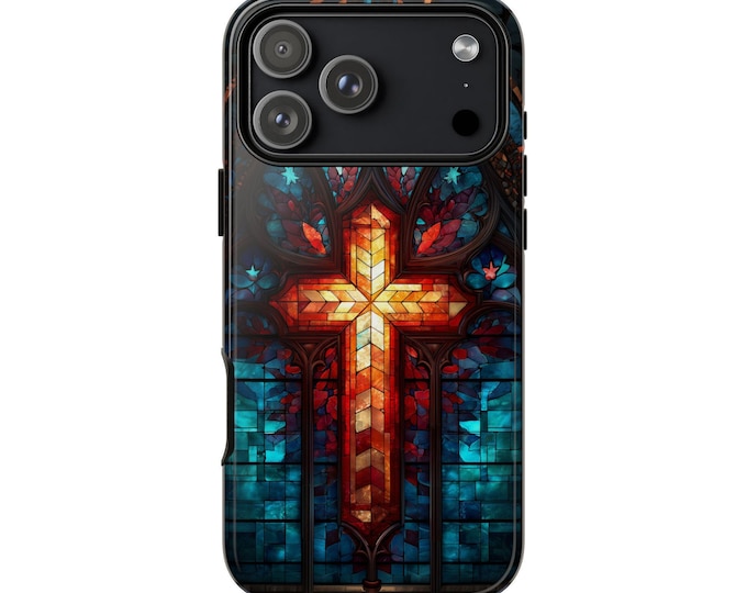 Radiant Faith Cross Stained Glass Phone Case for iPhone | Samsung Galaxy | Google Pixel