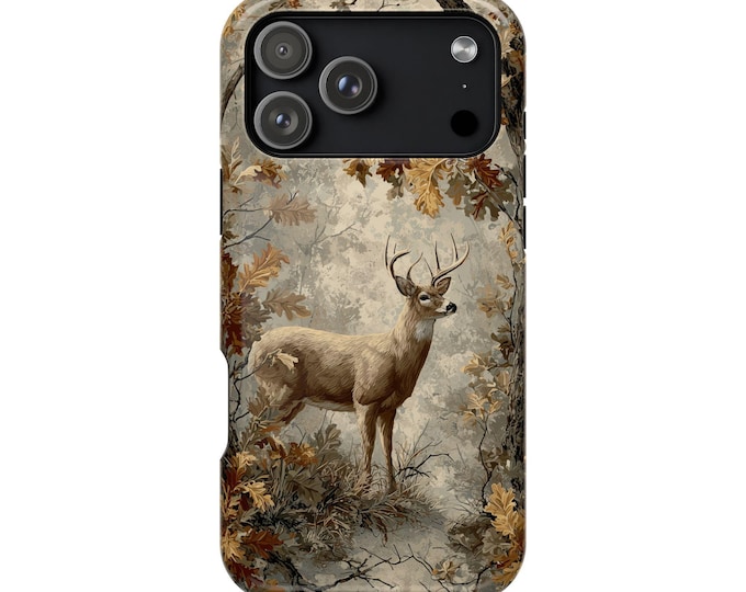 Deer Hunter Tree Branches Phone Case: iPhone, Galaxy, Pixel - Lifetime Warranty