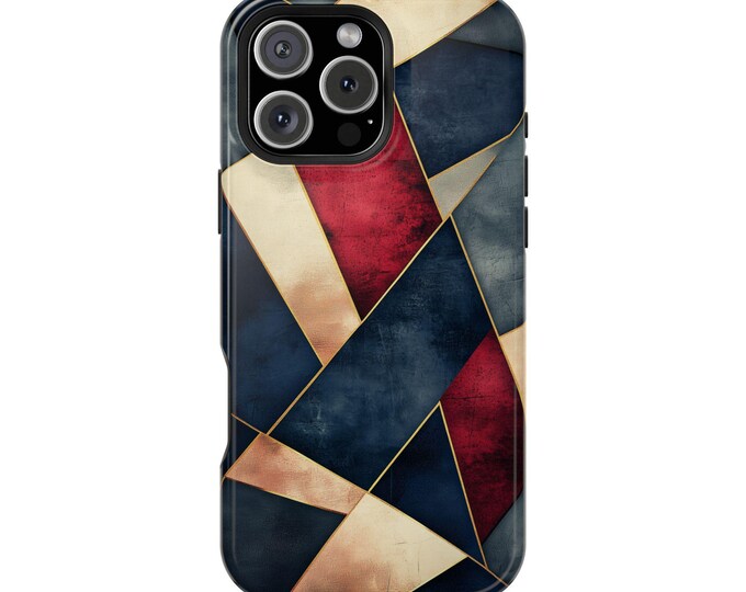 Chic Geometric Abstract Shapes Phone Case: iPhone, Galaxy, Pixel - Lifetime Warranty