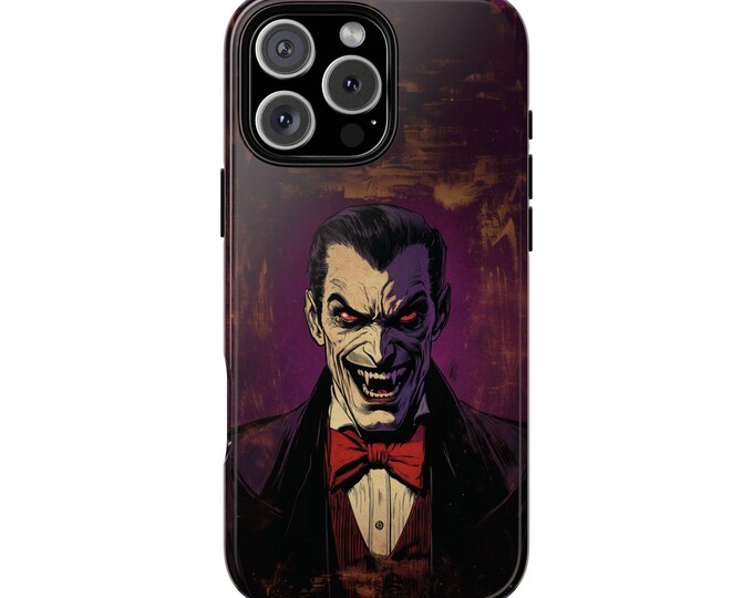 Vampire Dracula Halloween Monster Phone Case: iPhone, Galaxy, Pixel - Lifetime Warranty