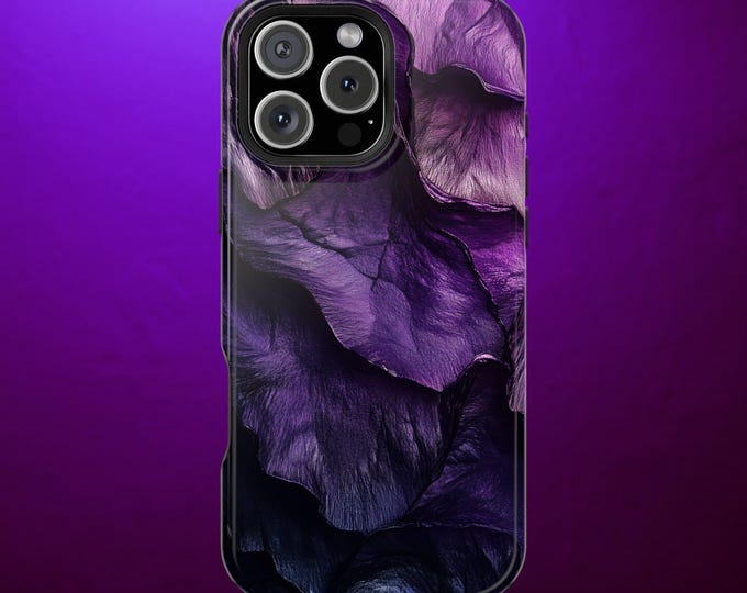 Amethyst Dark Purple Shade Phone Case: iPhone, Galaxy, Pixel - Lifetime Warranty