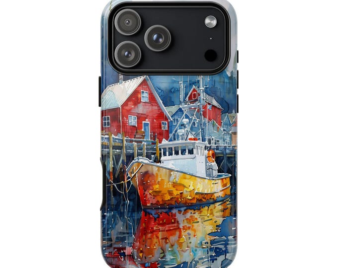 Fishing Boat Fisherman Dock Phone Case for iPhone, Galaxy, Pixel – Lifetime Warranty