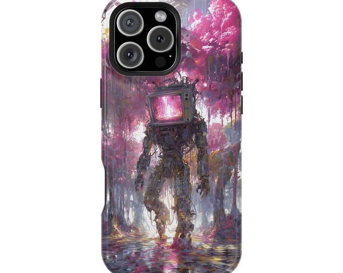 TV Humanoid Abstract Television Phone Case: iPhone, Galaxy, Pixel - Lifetime Warranty