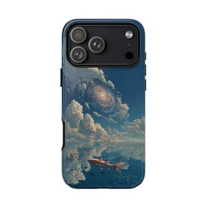 Ocean Fish Reflecting Cloud Horizon Phone Case | iPhone, Galaxy, Pixel | Lifetime Warranty