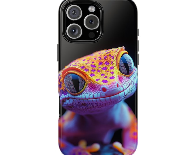 Leopard Gecko Lizard Realistic Phone Case: iPhone, Galaxy, Pixel - Lifetime Warranty