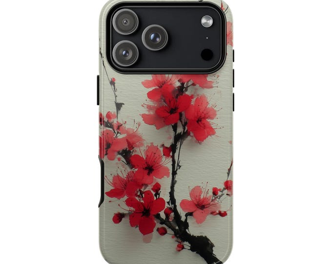 Japanese Plum Blossom Minimalist Flower Phone Case for iPhone | Samsung Galaxy | Google Pixel