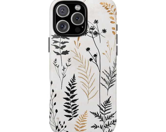 Minimalist Delicate Wildflower Floral White Phone Case: iPhone, Galaxy, Pixel - Lifetime Warranty