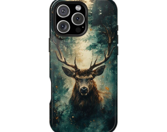 Deer Stag Antlers Forest Wilderness Phone Case: iPhone, Galaxy, Pixel - Lifetime Warranty