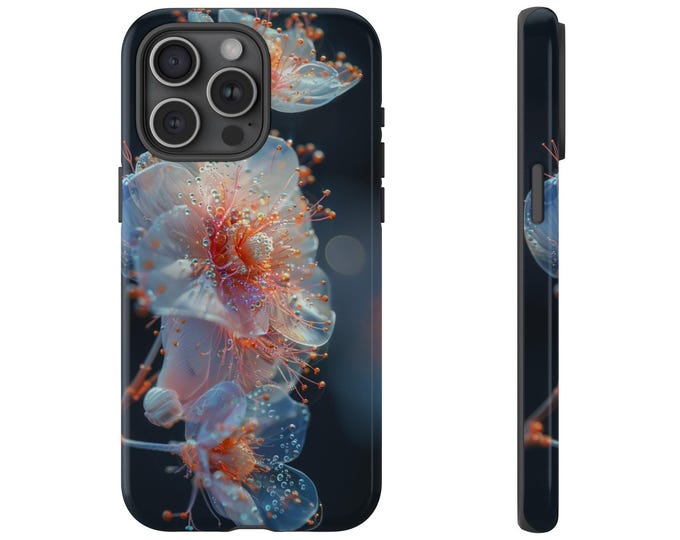 Hibiscus Flower Dewdrops Floral Phone Case for iPhone | Samsung Galaxy | Google Pixel