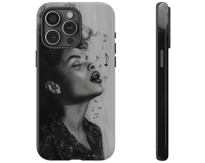 Woman Singer Jazz Soul - Tough Phone Case: iPhone, Galaxy, Pixel - Lifetime Warranty
