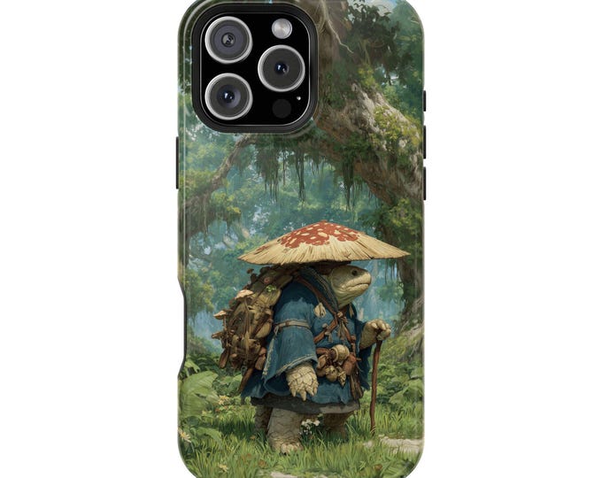 Mushroom Capped Ancient Turtle Spirit Phone Case: iPhone, Galaxy, Pixel - Lifetime Warranty