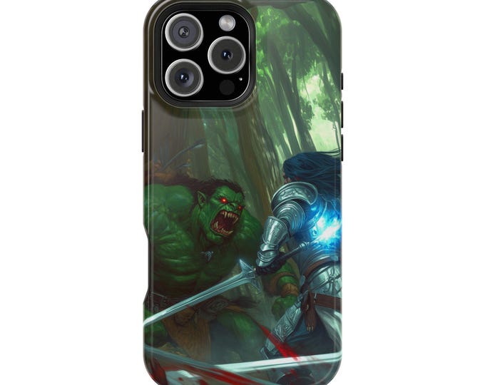 Orc Knight Bloody Warrior Epic Battle Scene Phone Case: iPhone, Galaxy, Pixel - Lifetime Warranty