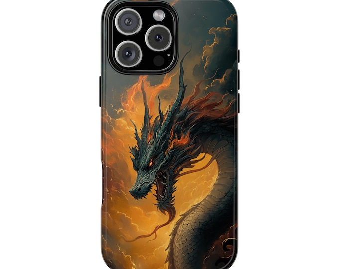 Dragon Fury Serpent Twilight Clouds Wyrm Phone Case: iPhone, Galaxy, Pixel - Lifetime Warranty
