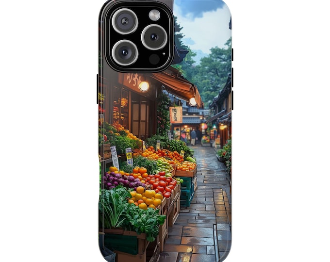 Fresh Street Market Harvest Alley - Premium Shockproof Case for iPhone, Samsung Galaxy, Google Pixel