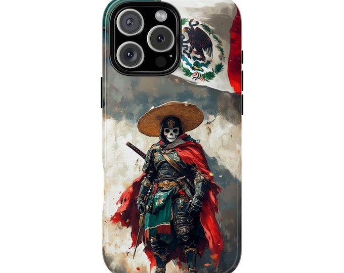 Dia De Los Muertos Samurai Mexico Phone Case: iPhone, Galaxy, Pixel - Lifetime Warranty