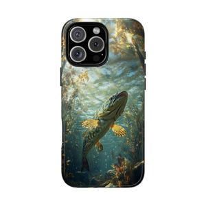 American Pike Fish Lake Swimming Fishing - Phone Case for iPhone 16 16e 15 14 13 Pro Max | Galaxy S25 S24 S23 | Pixel 9 9a | Wireless Cover
