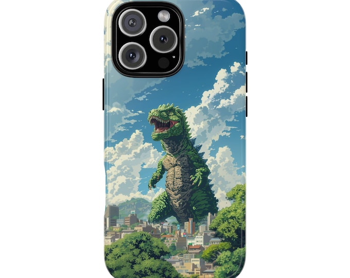 Kaiju Monster Japan Pixel Style Phone Case: iPhone, Galaxy, Pixel - Lifetime Warranty