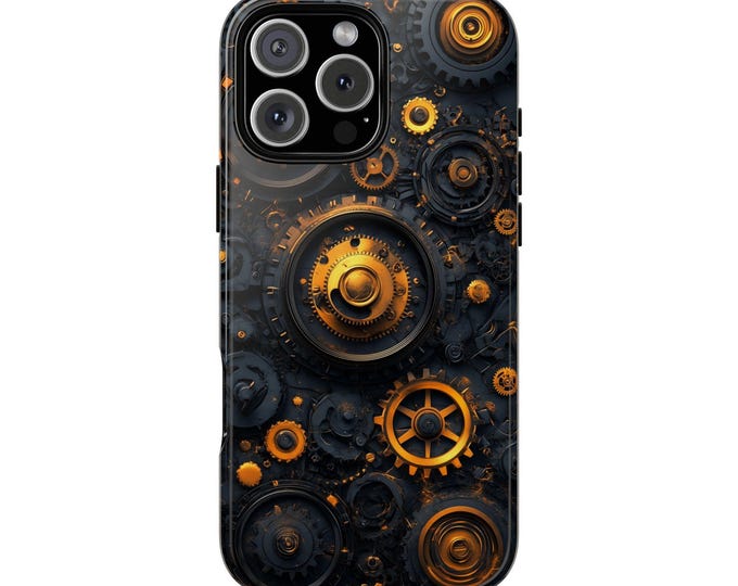 Steampunk Clockwork Gears Phone Case: iPhone, Galaxy, Pixel - Lifetime Warranty