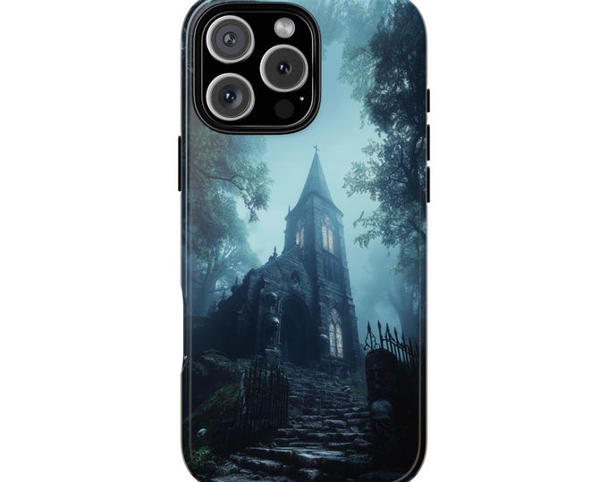 Gothic Haunted Church Dark Cathedral Phone Case: iPhone, Galaxy, Pixel - Lifetime Warranty