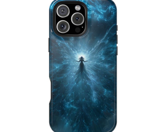 Nebula Blue Angelic Glowing Sky Spirit Phone Case: iPhone, Galaxy, Pixel - Lifetime Warranty