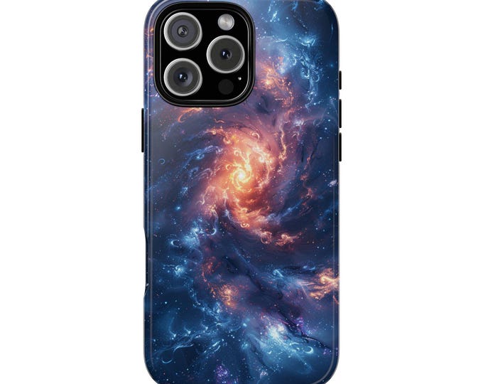 Amethyst Purple Swirling Nebula Stars Phone Case: iPhone, Galaxy, Pixel - Lifetime Warranty