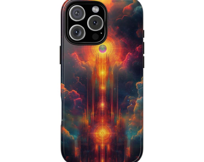 Citadel Tower Spire Flame Beacon Phone Case: iPhone, Galaxy, Pixel - Lifetime Warranty