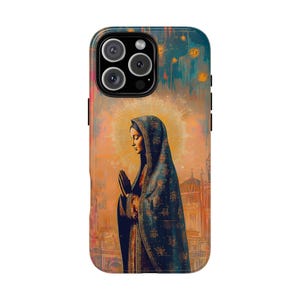 Virgin Mary Digital Portrait - Phone Cover Case for iPhone | Samsung Galaxy | Pixel