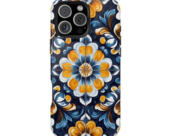 Talavera Tile Pattern Floral Phone Case for iPhone | Samsung Galaxy | Google Pixel