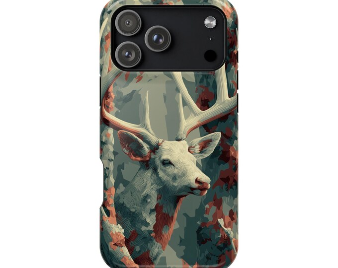 Deer Antlers Vector Camouflage Phone Case: iPhone, Galaxy, Pixel - Lifetime Warranty