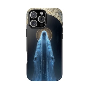Blue Virgin Mary Sky Heavenly Mother - Phone Case for iPhone 16 16e 15 14 13 Pro Max | Galaxy S25 S24 | Pixel 9 9a | Wireless Charging