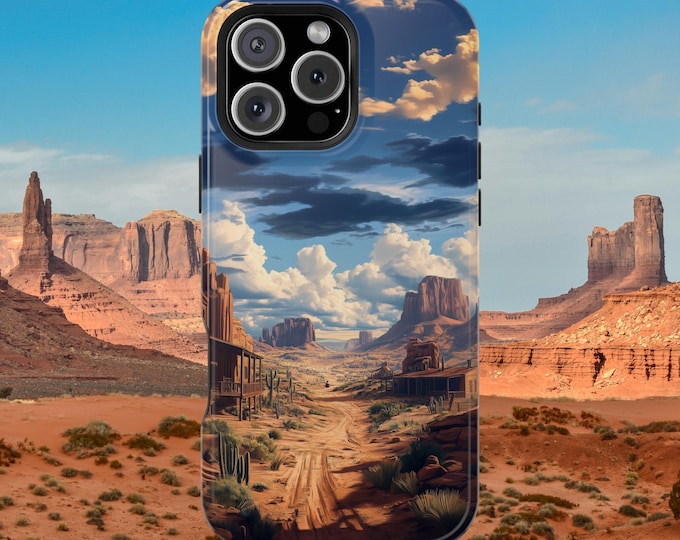 Wild West Old Western Desert Town Phone Case: iPhone, Galaxy, Pixel - Lifetime Warranty
