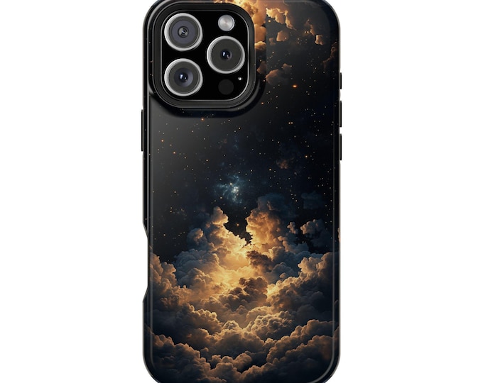 Clouds Ethereal Golden Celestial Sky Phone Case: iPhone, Galaxy, Pixel - Lifetime Warranty